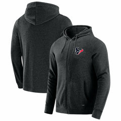 Houston Texans J. Palmer Players Lounge Tri-Blend Full-Zip Hoodie - Dark Heather Gray on sale