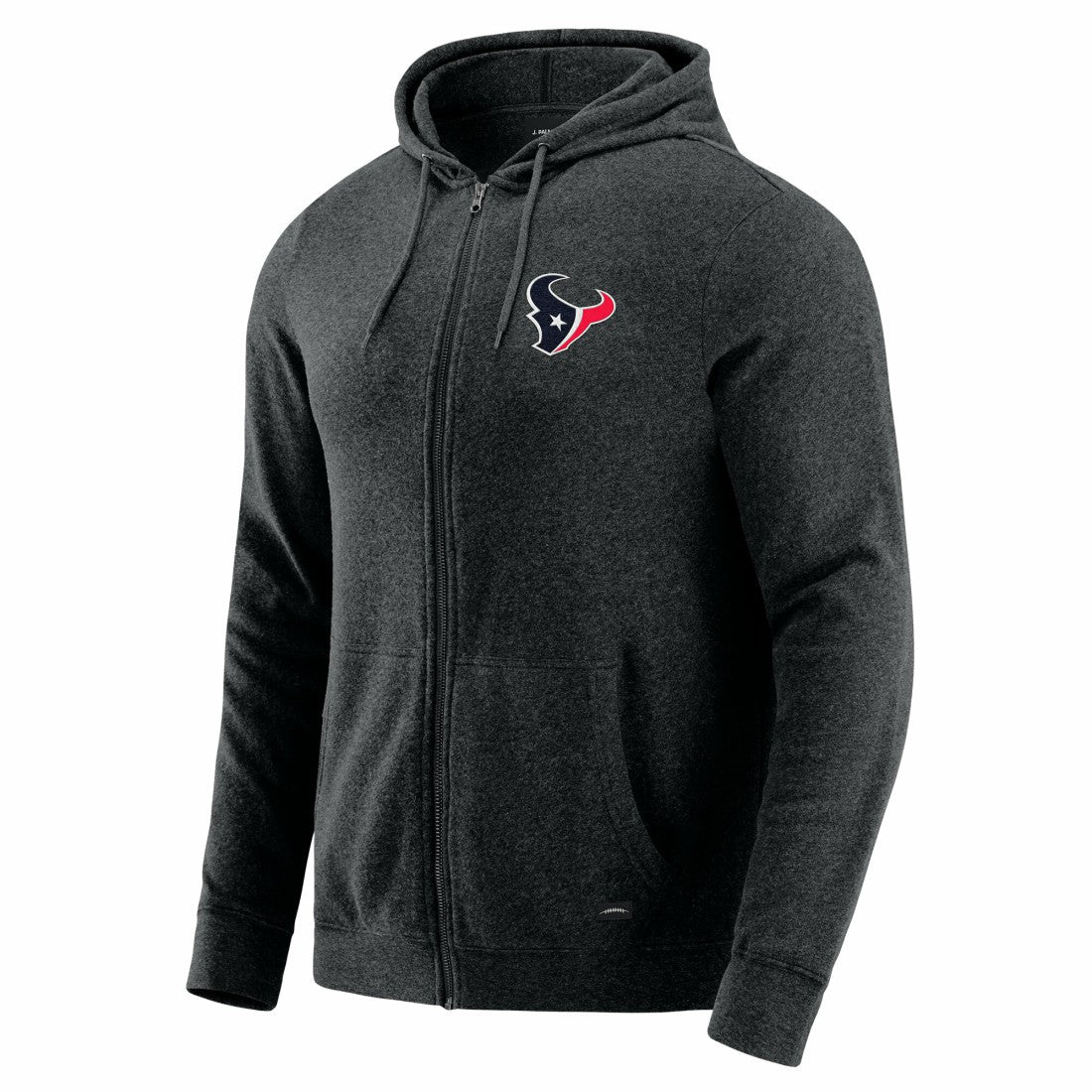 Houston Texans J. Palmer Players Lounge Tri-Blend Full-Zip Hoodie - Dark Heather Gray on sale