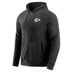Kansas City Chiefs J. Palmer Players Lounge Tri-Blend Full-Zip Hoodie - Dark Heather Gray sale