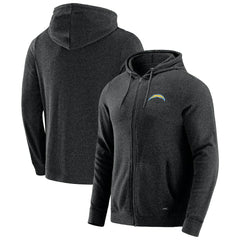 Los Angeles Chargers J. Palmer Players Lounge Tri-Blend Full-Zip Hoodie - Dark Heather Gray outlet