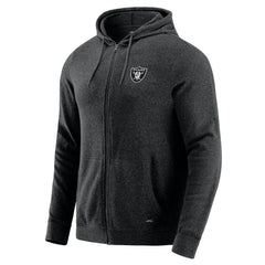 Las Vegas Raiders J. Palmer Players Lounge Tri-Blend Full-Zip Hoodie - Dark Heather Gray online