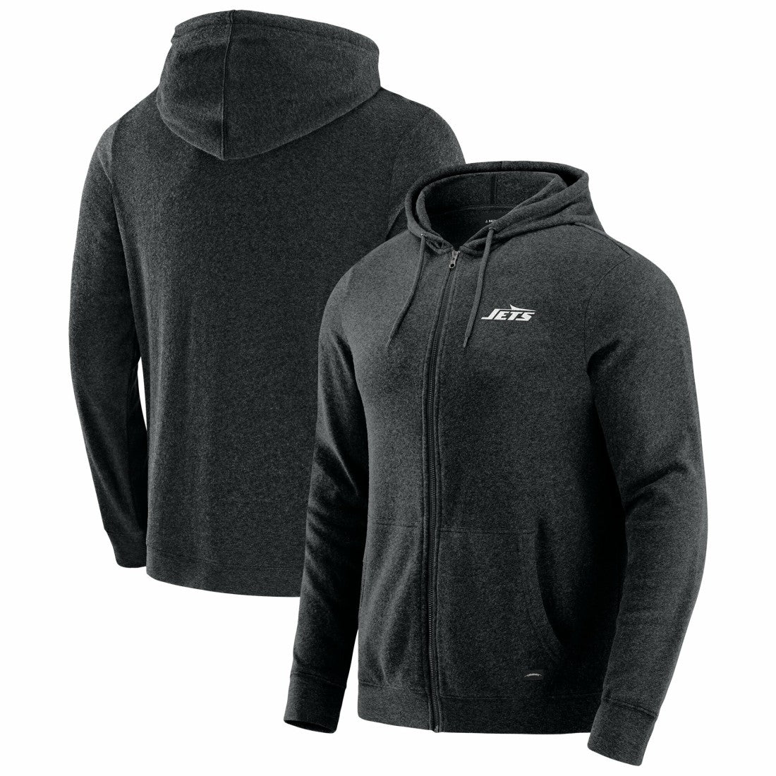 New York Jets J. Palmer Players Lounge Tri-Blend Full-Zip Hoodie - Dark Heather Gray online