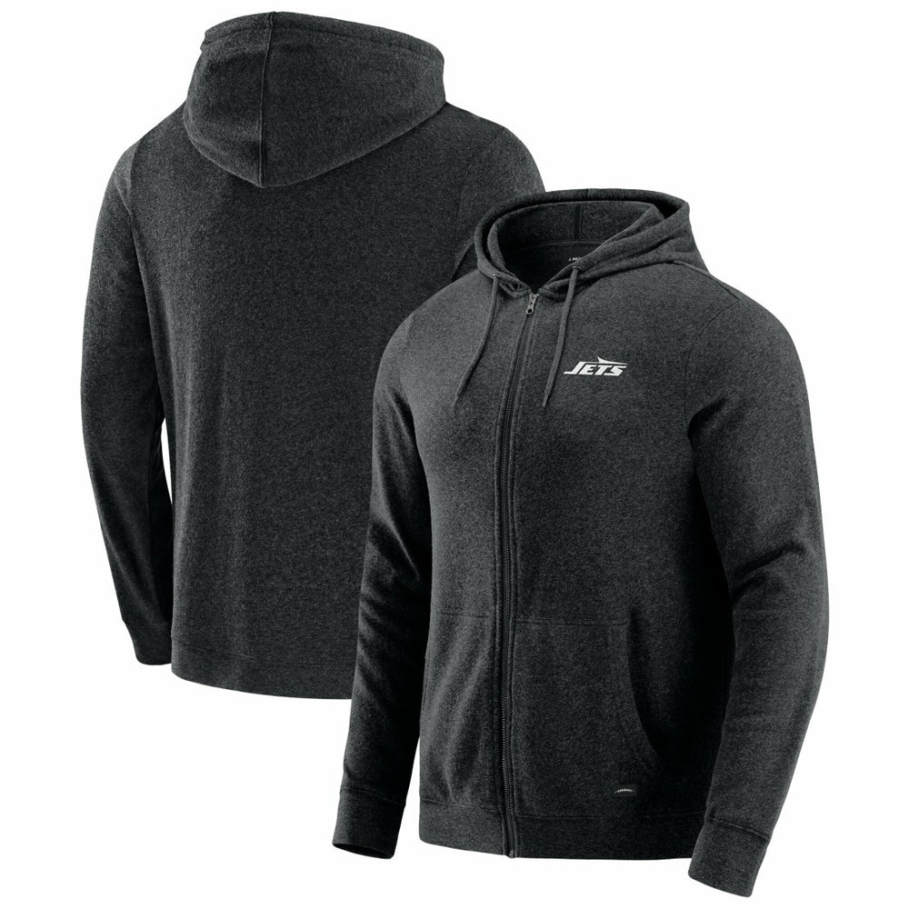 New York Jets J. Palmer Players Lounge Tri-Blend Full-Zip Hoodie - Dark Heather Gray online