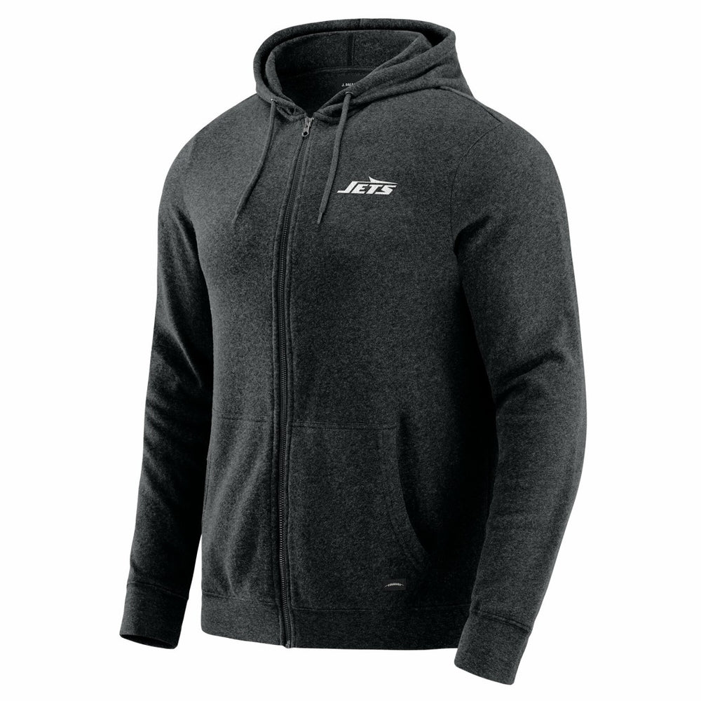 New York Jets J. Palmer Players Lounge Tri-Blend Full-Zip Hoodie - Dark Heather Gray online