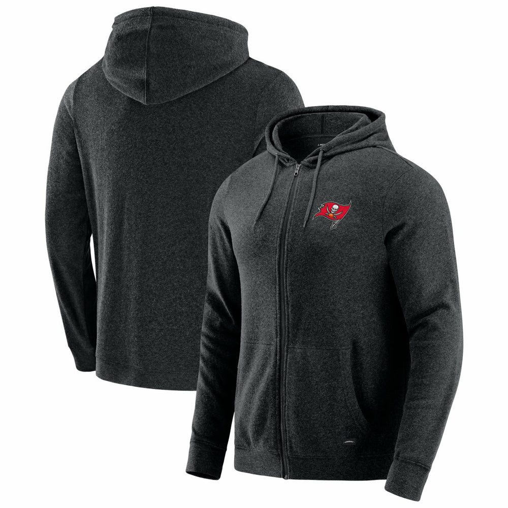 Tampa Bay Buccaneers J. Palmer Players Lounge Tri-Blend Full-Zip Hoodie - Dark Heather Gray online