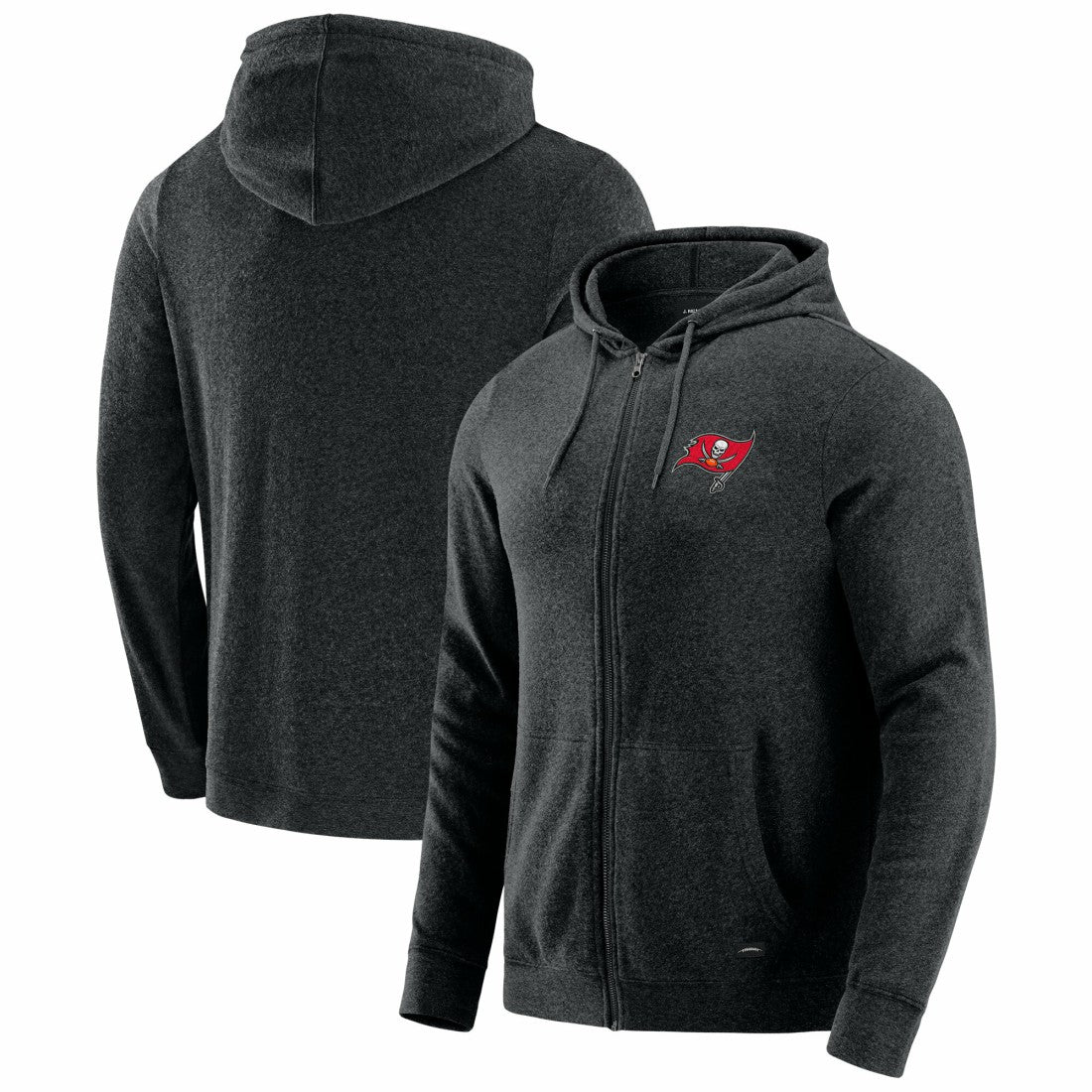 Tampa Bay Buccaneers J. Palmer Players Lounge Tri-Blend Full-Zip Hoodie - Dark Heather Gray online