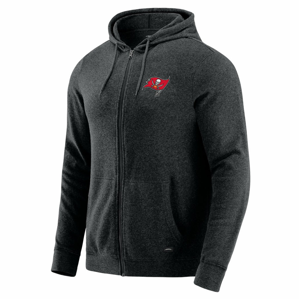 Tampa Bay Buccaneers J. Palmer Players Lounge Tri-Blend Full-Zip Hoodie - Dark Heather Gray online