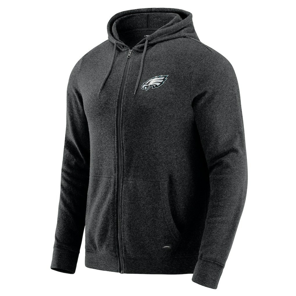 Philadelphia Eagles J. Palmer Players Lounge Tri-Blend Full-Zip Hoodie - Dark Heather Gray online