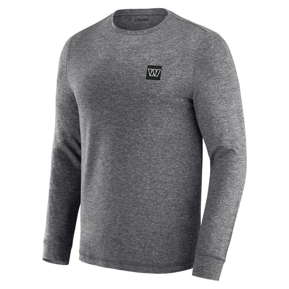 Washington Commanders J. Palmer Four Down Long Sleeve T-Shirt - Heather Black on sale
