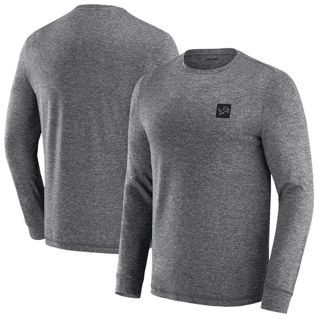 Detroit Lions J. Palmer Four Down Long Sleeve T-Shirt - Heather Black for sale