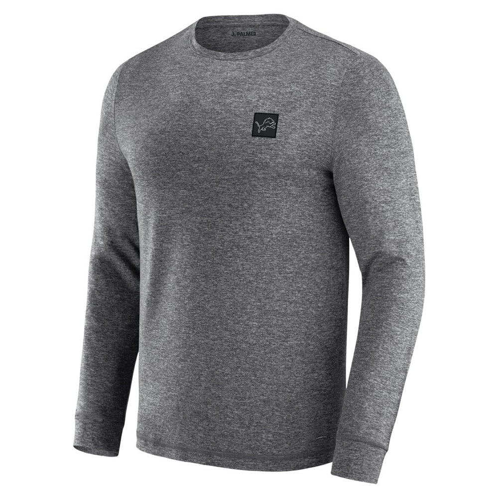 Detroit Lions J. Palmer Four Down Long Sleeve T-Shirt - Heather Black for sale