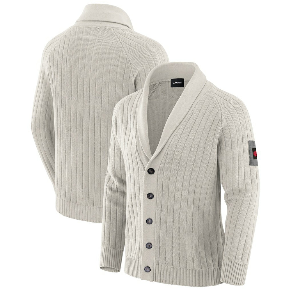 Kansas City Chiefs J. Palmer The Playmaker Cardigan Raglan Sweater - Gray for sale