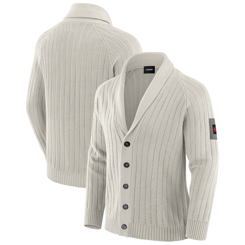 Kansas City Chiefs J. Palmer The Playmaker Cardigan Raglan Sweater - Gray for sale