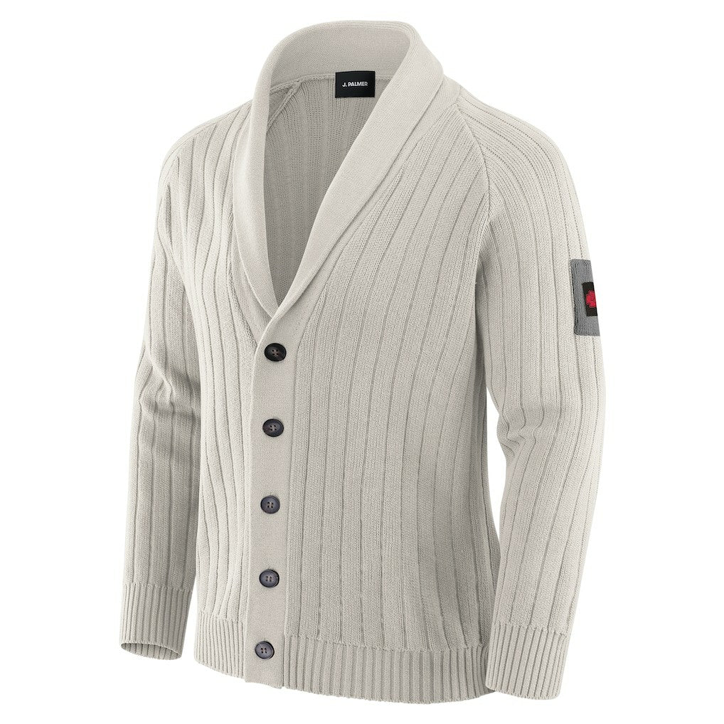 Kansas City Chiefs J. Palmer The Playmaker Cardigan Raglan Sweater - Gray for sale