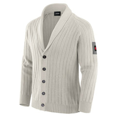 Kansas City Chiefs J. Palmer The Playmaker Cardigan Raglan Sweater - Gray for sale