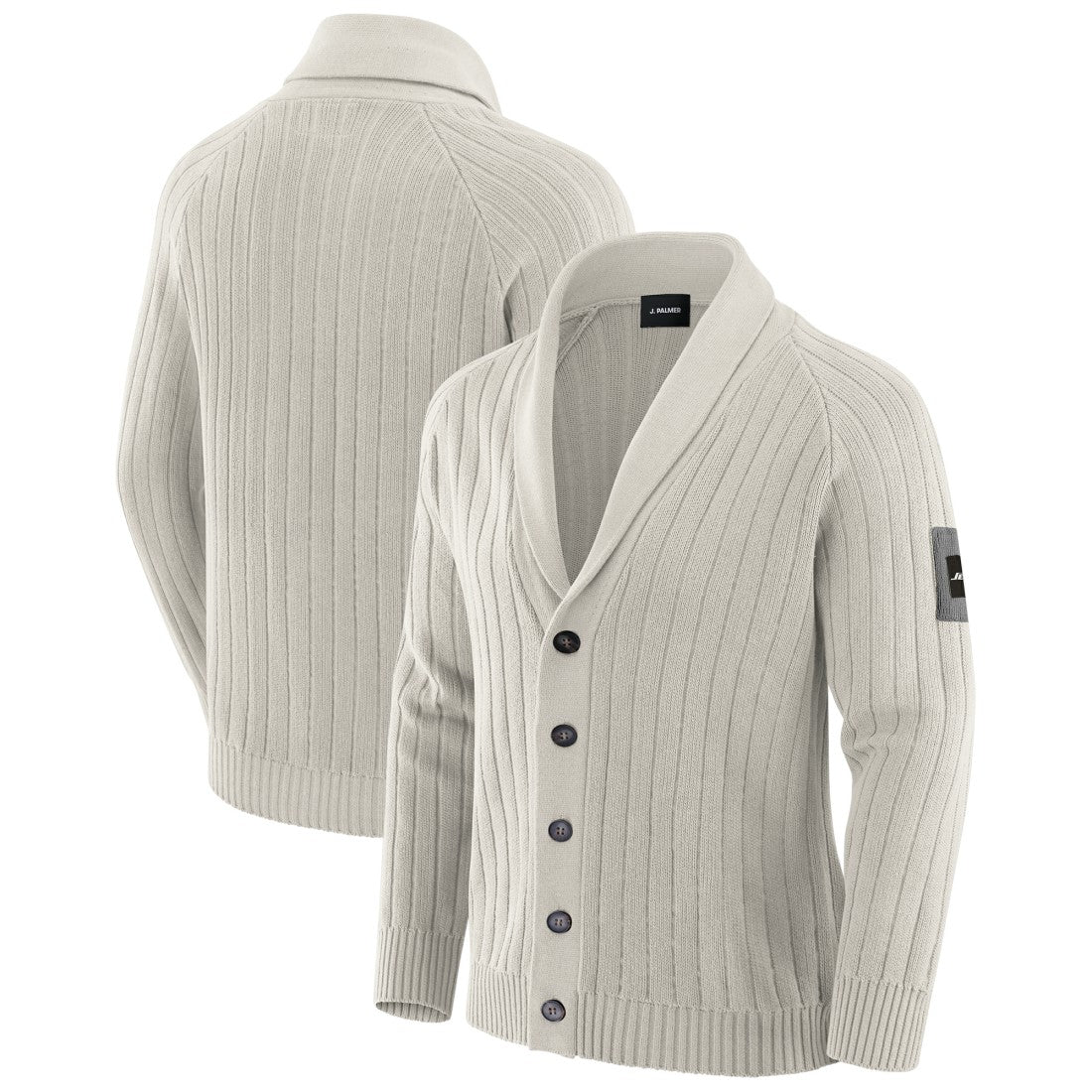 New York Jets J. Palmer The Playmaker Cardigan Raglan Sweater - Gray outlet