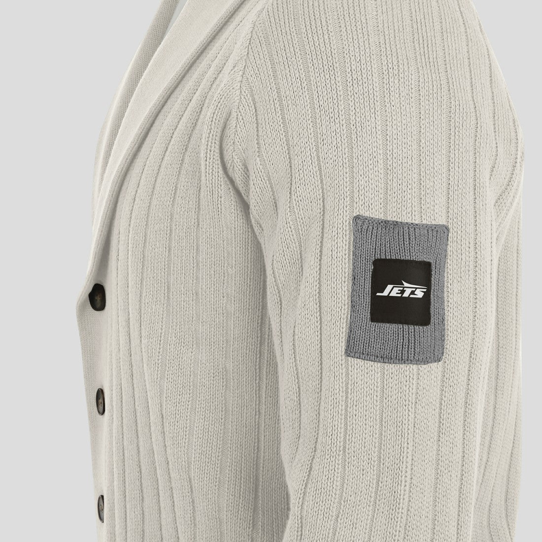New York Jets J. Palmer The Playmaker Cardigan Raglan Sweater - Gray outlet