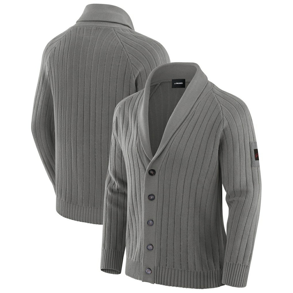 Buffalo Bills J. Palmer The Playmaker Cardigan Raglan Sweater - Graphite sale