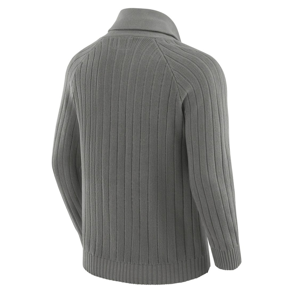 Green Bay Packers J. Palmer The Playmaker Cardigan Raglan Sweater - Graphite on sale