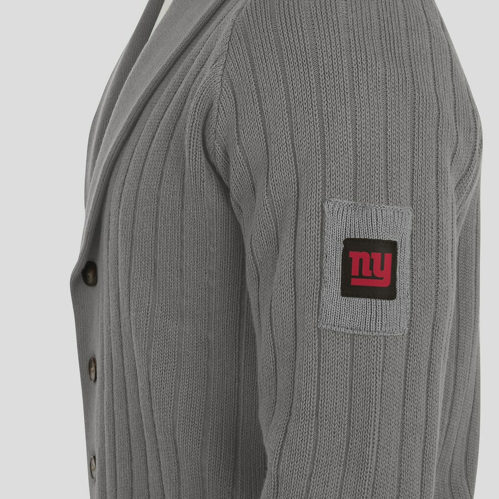 New York Giants J. Palmer The Playmaker Cardigan Raglan Sweater - Graphite for sale