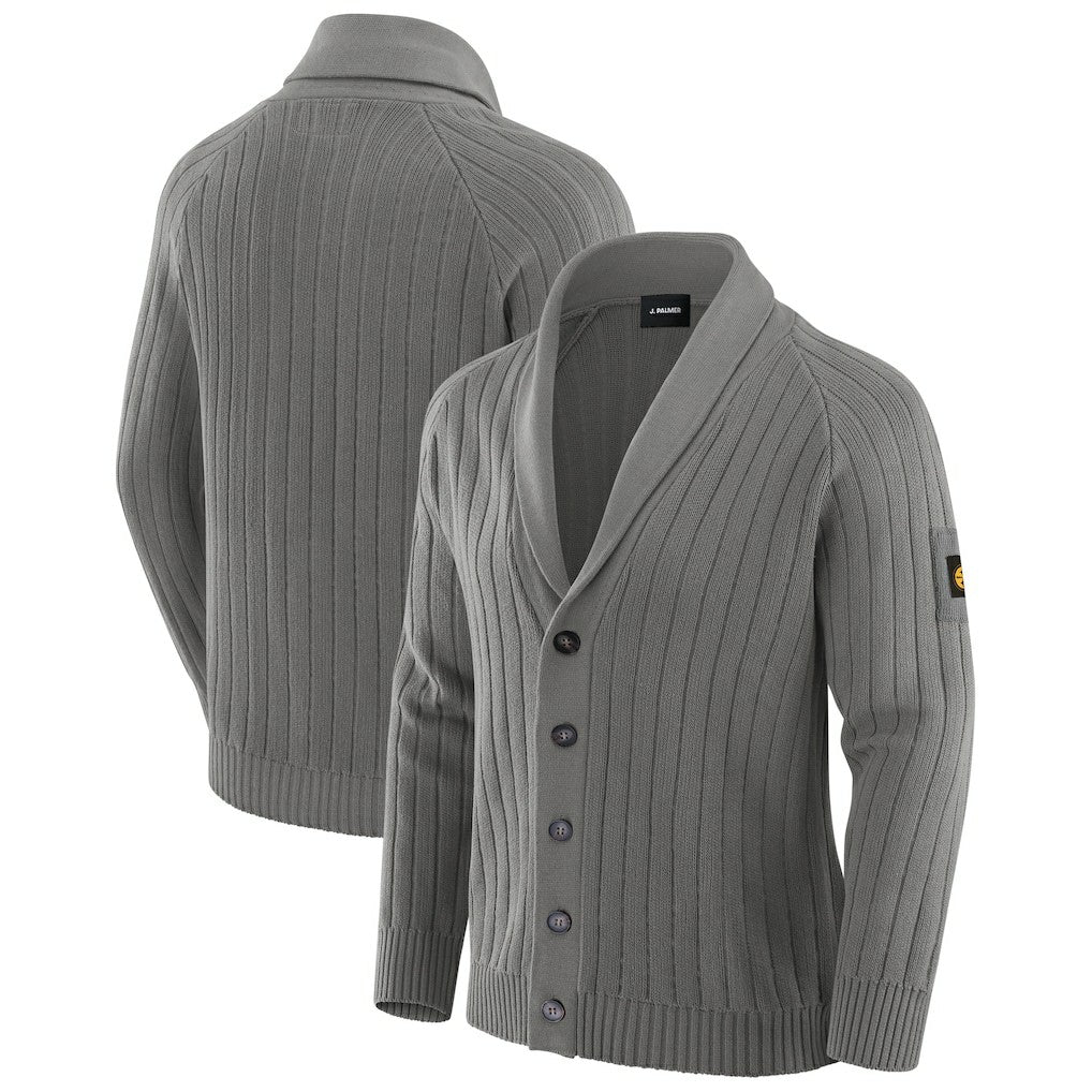 Pittsburgh Steelers J. Palmer The Playmaker Cardigan Raglan Sweater - Graphite for sale