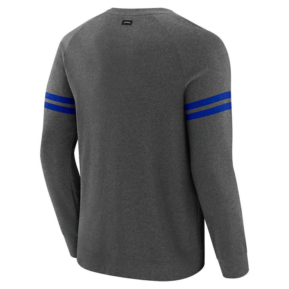 Los Angeles Rams J. Palmer Players Lounge Raglan Tri-Blend Sweatshirt - Dark Heather Gray outlet