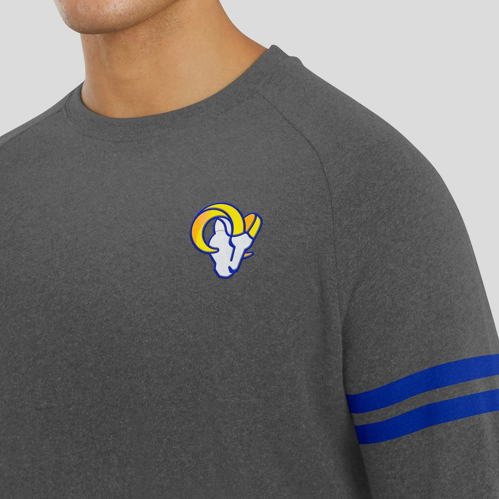 Los Angeles Rams J. Palmer Players Lounge Raglan Tri-Blend Sweatshirt - Dark Heather Gray outlet