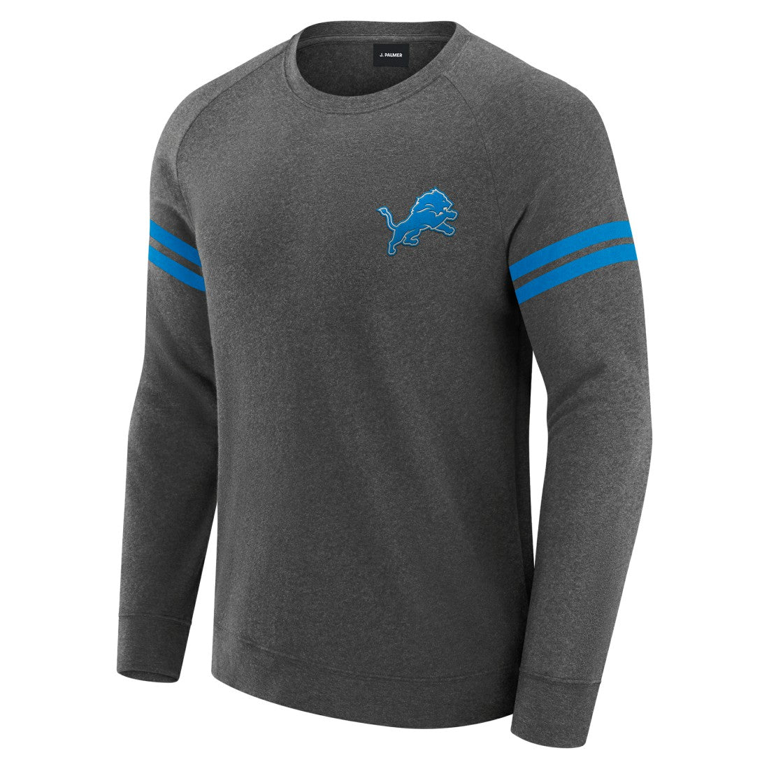 Detroit Lions J. Palmer Players Lounge Raglan Tri-Blend Sweatshirt - Dark Heather Gray outlet