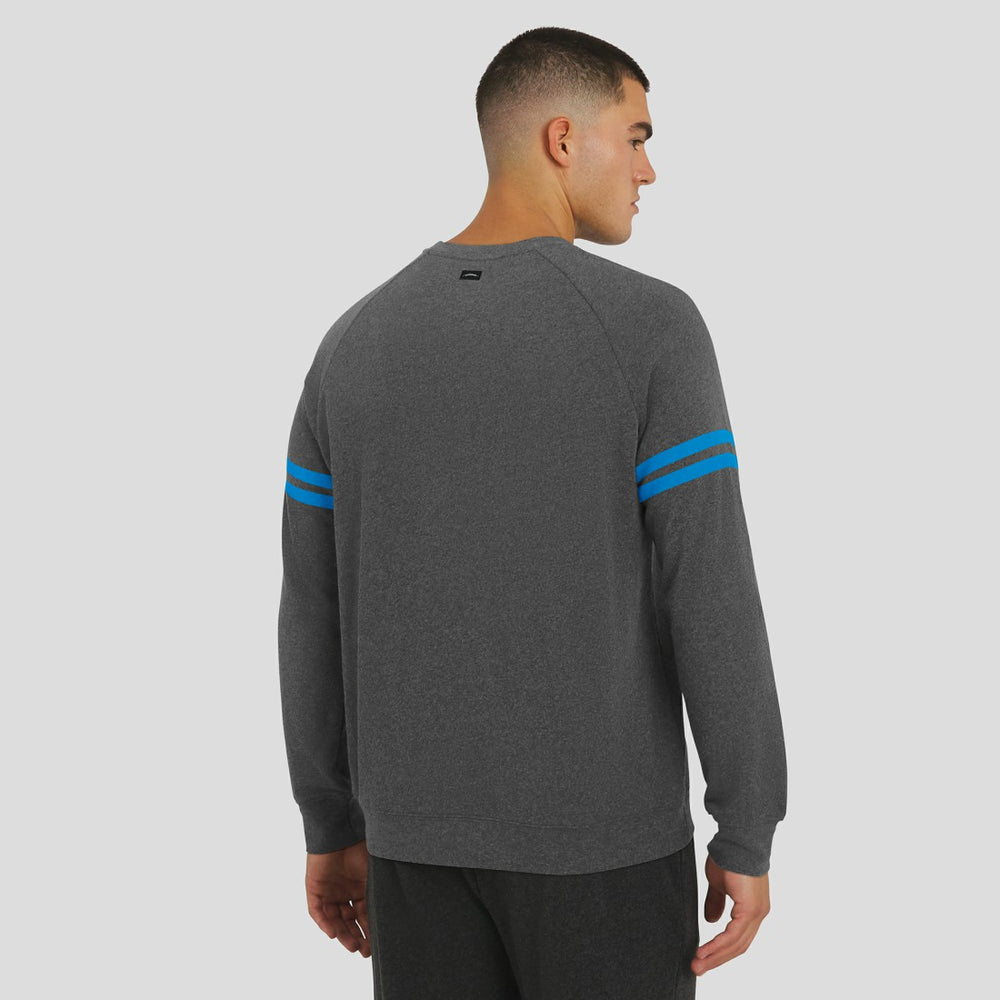 Detroit Lions J. Palmer Players Lounge Raglan Tri-Blend Sweatshirt - Dark Heather Gray outlet