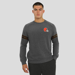 Cleveland Browns J. Palmer Players Lounge Raglan Tri-Blend Sweatshirt - Dark Heather Gray discount