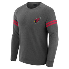 Arizona Cardinals J. Palmer Players Lounge Raglan Tri-Blend Sweatshirt - Dark Heather Gray cheap