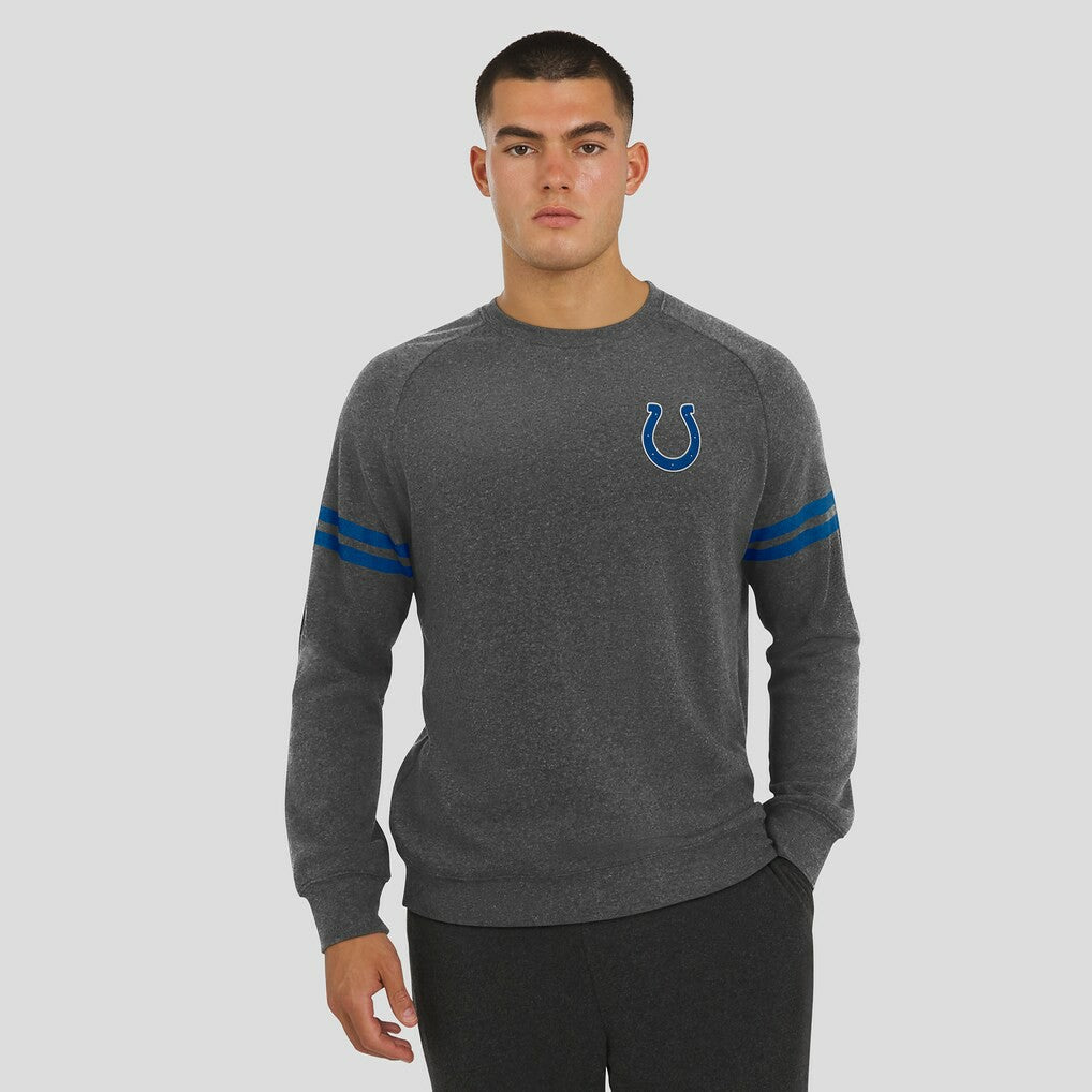 Indianapolis Colts J. Palmer Players Lounge Raglan Tri-Blend Sweatshirt - Dark Heather Gray online