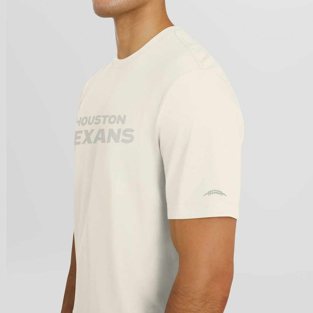 Houston Texans J. Palmer Play Action Tri-Blend Performance T-Shirt - Cream on sale