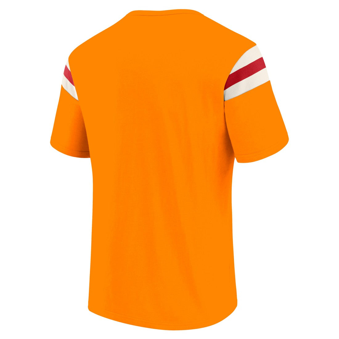 Tampa Bay Buccaneers Darius Rucker Collection Distressed Throwback Shoulder Stripe T-Shirt - Orange online