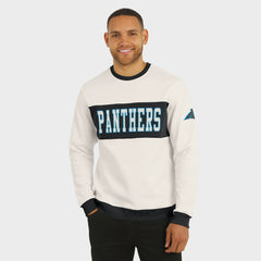 Carolina Panthers Darius Rucker Collection Colorblock Pullover Sweatshirt - Cream sale