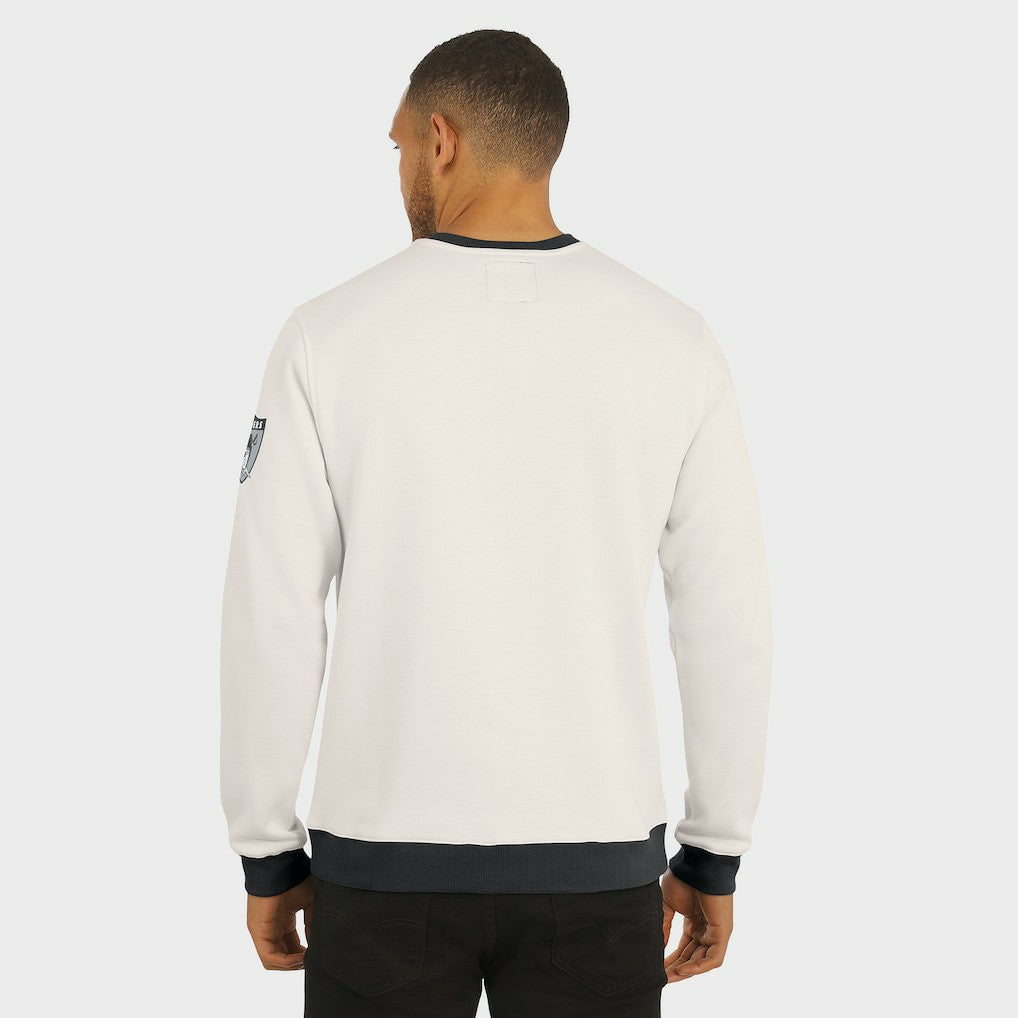 Las Vegas Raiders Darius Rucker Collection Colorblock Pullover Sweatshirt - Cream for sale
