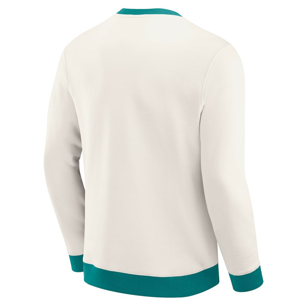 Miami Dolphins Darius Rucker Collection Colorblock Pullover Sweatshirt - Cream sale