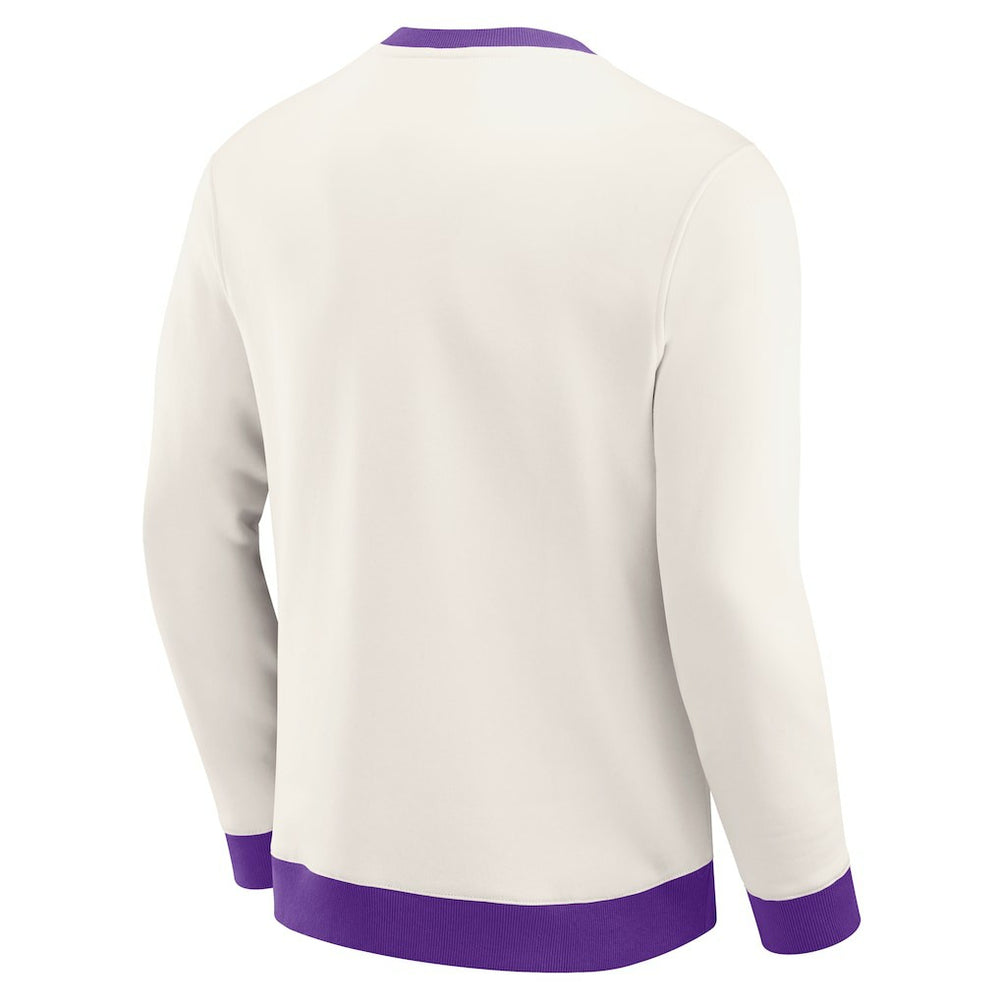 Minnesota Vikings Darius Rucker Collection Colorblock Pullover Sweatshirt - Cream on sale
