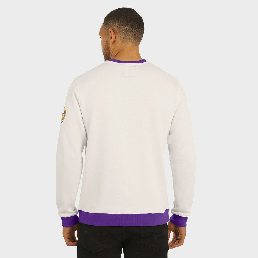 Minnesota Vikings Darius Rucker Collection Colorblock Pullover Sweatshirt - Cream on sale