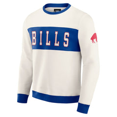 Buffalo Bills Darius Rucker Collection Colorblock Pullover Sweatshirt - Cream cheap