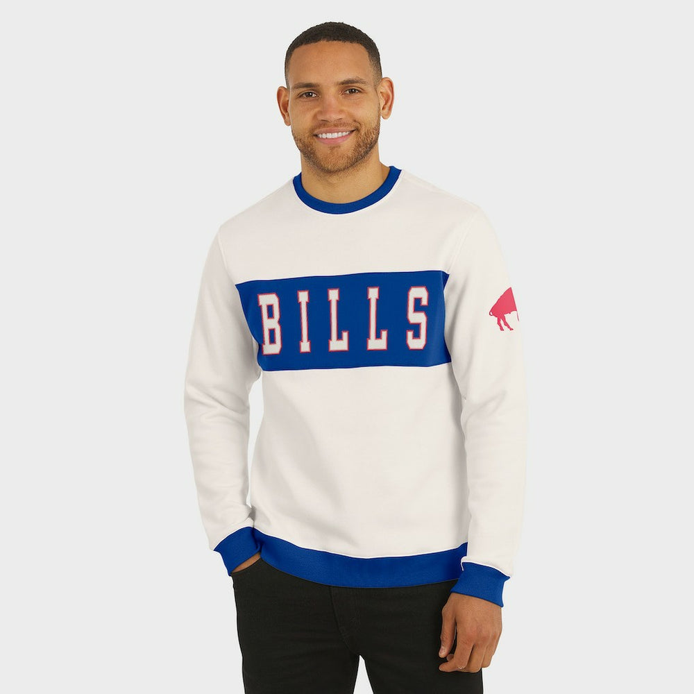 Buffalo Bills Darius Rucker Collection Colorblock Pullover Sweatshirt - Cream cheap