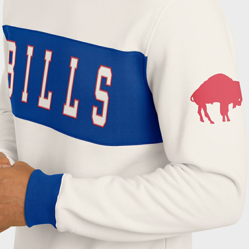 Buffalo Bills Darius Rucker Collection Colorblock Pullover Sweatshirt - Cream cheap