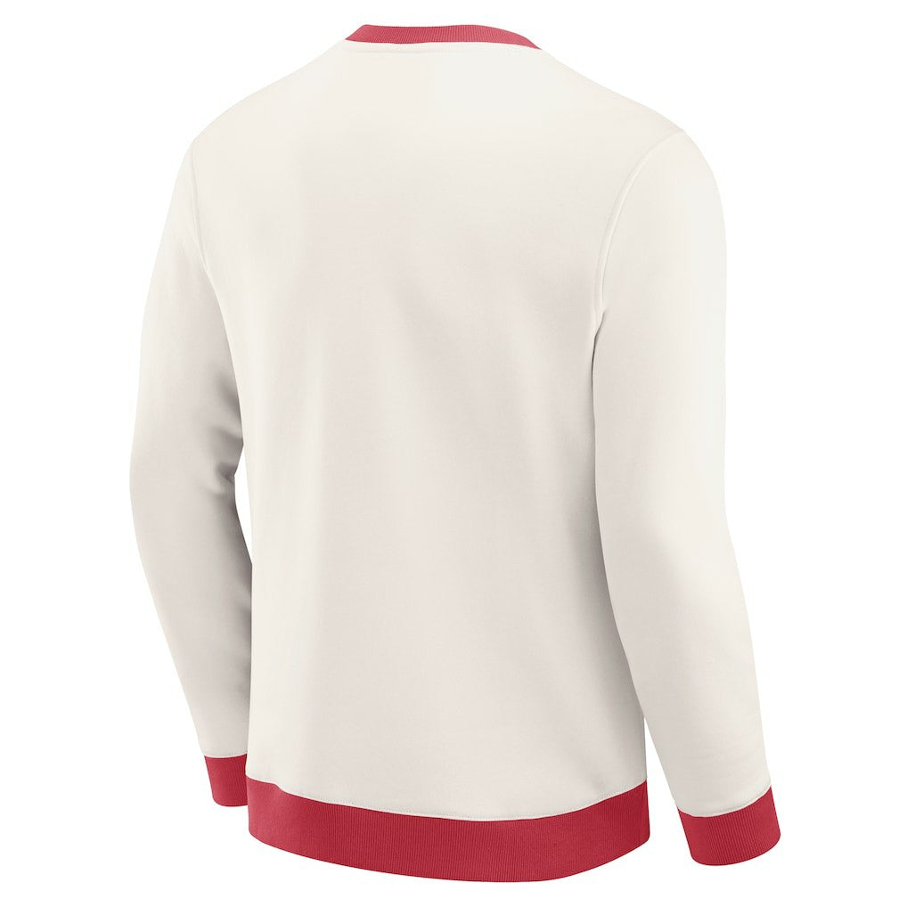 Arizona Cardinals Darius Rucker Collection Colorblock Pullover Sweatshirt - Cream online