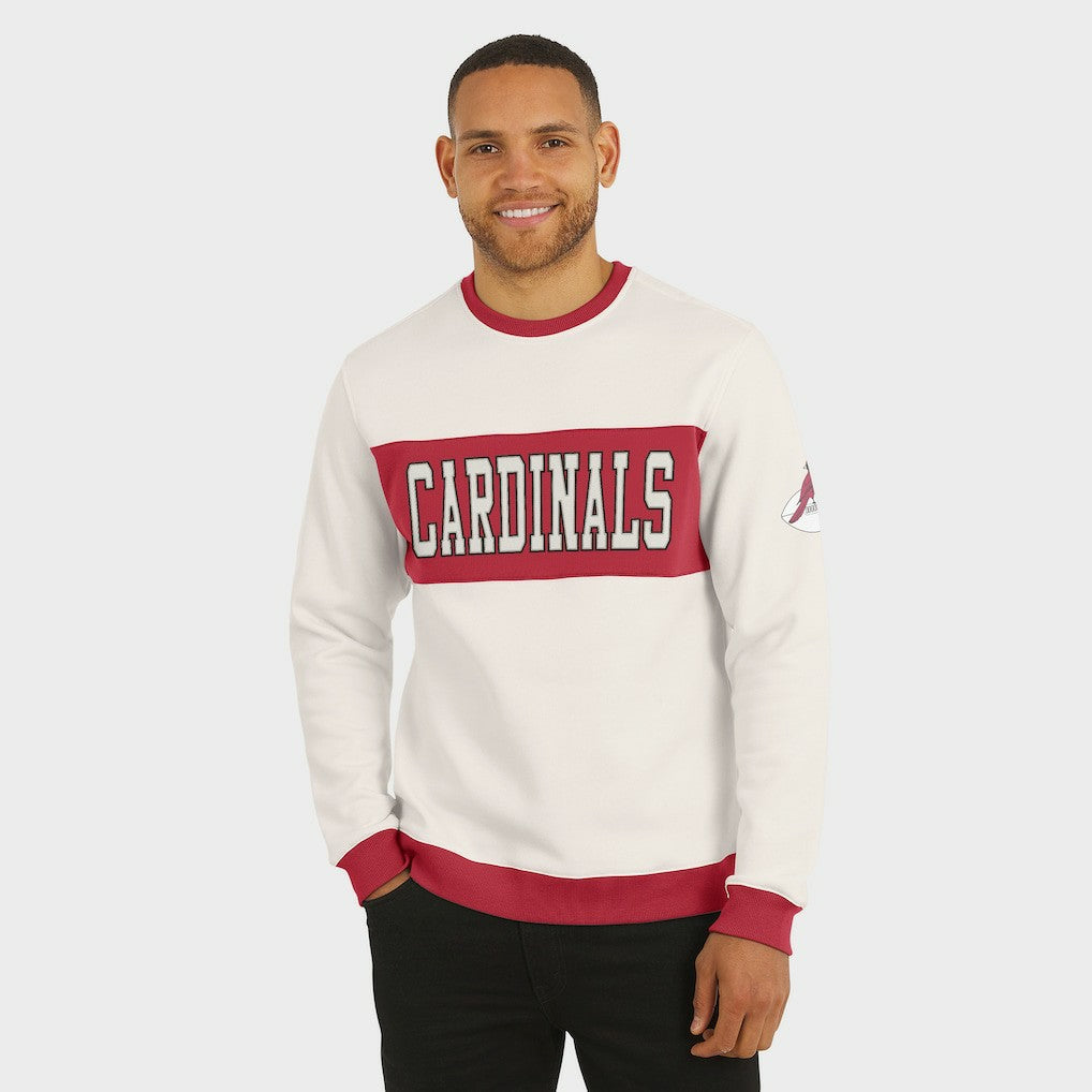 Arizona Cardinals Darius Rucker Collection Colorblock Pullover Sweatshirt - Cream online