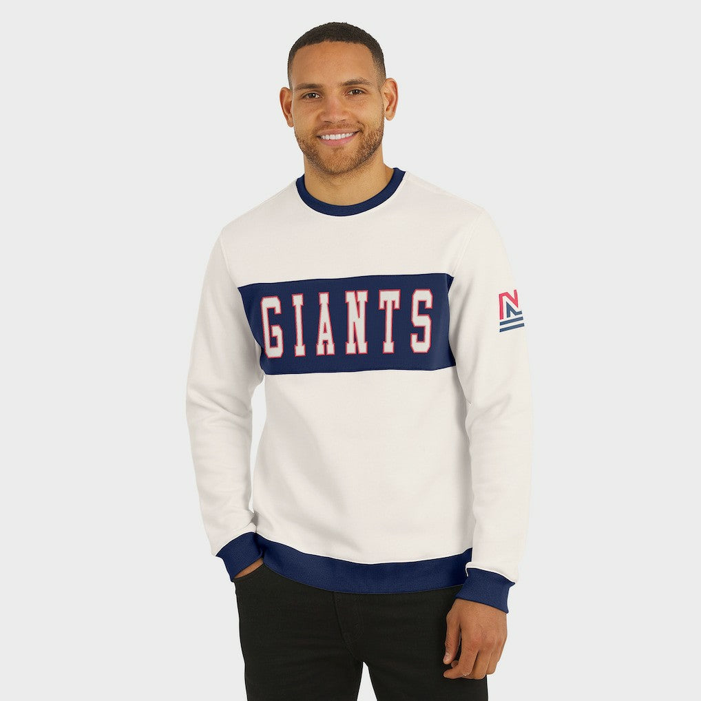 New York Giants Darius Rucker Collection Colorblock Pullover Sweatshirt - Cream online