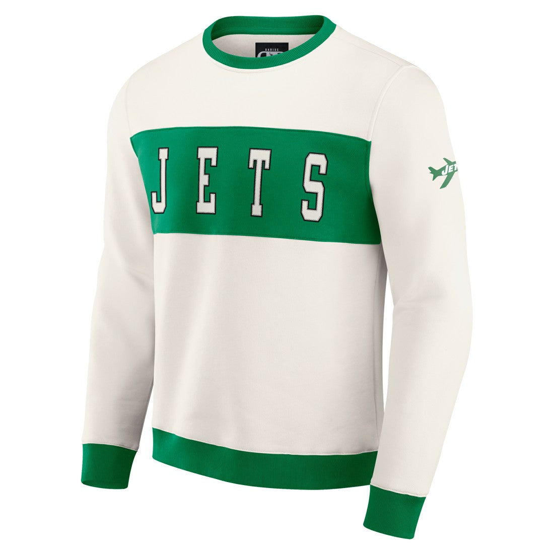 New York Jets Darius Rucker Collection Colorblock Pullover Sweatshirt - Cream online