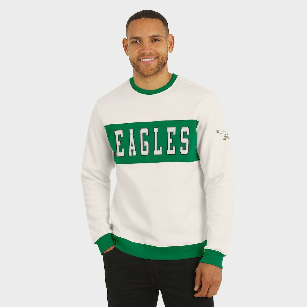 Philadelphia Eagles Darius Rucker Collection Colorblock Pullover Sweatshirt - Cream cheap