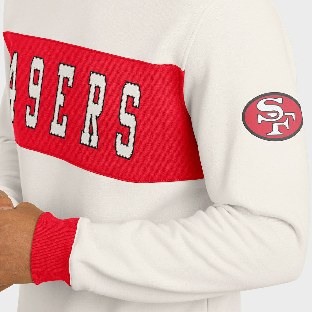 San Francisco 49ers Darius Rucker Collection Colorblock Pullover Sweatshirt - Cream online