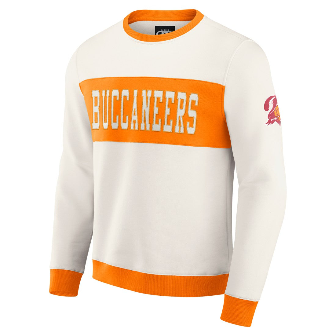 Tampa Bay Buccaneers Darius Rucker Collection Colorblock Pullover Sweatshirt - Cream sale