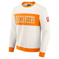 Tampa Bay Buccaneers Darius Rucker Collection Colorblock Pullover Sweatshirt - Cream sale